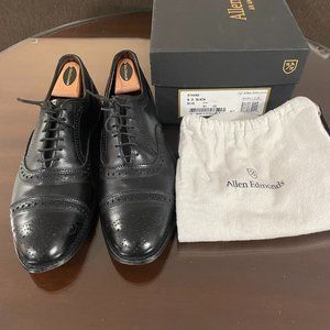 $400 Allen Edmonds Strand Cap-toe Oxford, Black- Size 9